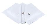 Monogrammed Handkerchiefs for Men - Soft Hankies for Men + Great Monogrammed Gifts - Intial G