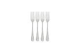 Oneida Satin Sand Dune Everyday Dinner Forks, Set of 4, 18/0 Stainless Steel, Silverware Set, Dishwasher Safe
