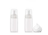 2Pcs 4 Ounce Plastic Foamer Pump Dispenser Foaming Mousse Bottles Empty Storage Container for Cosmetic Facial Cleanser Liquid Skin Care Products Hand