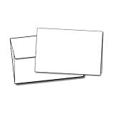 80lb White Half Fold Greeting Cards & Envelopes - Paper Measures (11" X 8 1/2") and Half Folds to (5 1/2" X 8 1/2") - 40 Cards with Envelopes - Desktop Publishing Supplies, Inc.™ Brand