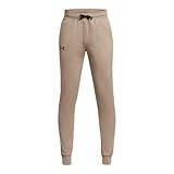 Under Armour Boys Brawler 2.0 Tapered Pants, (203) Timberwolf Taupe / / Black, Large