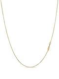 KEZEF Sterling Silver Necklace for Women Italian Box Chain Necklace 0.7mm 925 Sterling Silver Necklace for Women Men Sterling Silver Necklace for Women - Made in Italy | Length 16" - 36"