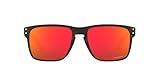 Oakley Men's OO9417 Holbrook XL Square Sunglasses, Matte Black Camouflage/Prizm Ruby, 59 mm