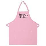 Made in the USA Personalized Embroidered Premium Adult Apron for Men Women Fathers Mothers Day Kitchen BBQ Grilling Gift
