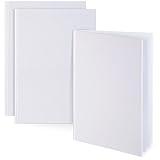 3 Pack 7x10 inch White Blank Hardcover Books for Kids to Write Stories, Unlined Scrapbook and Journal - 18 Sheets/36 Pages Each