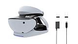 Collective Minds PSVR2 Showcase Premium Charging Station and Display Stand – Fast Charge with Magnetic Adapters, Safe Storage for PS VR2 Headset and Sense Controllers, Includes Type-C AC Adapter