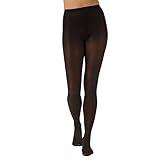 L'eggs Casual Women's Opaque Tights, Same to Waist, Sheer Toe, Black, Size Small (Pack of 1)