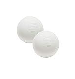 Champion Sports Colored Lacrosse Balls: White Official Size Sporting Goods Equipment for Professional, College & Grade School Games, Practices & Recreation - NCAA, NFHS and SEI Certified - 2 Pack