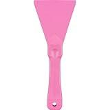 SPARTA Polypropylene Scraper Tool Food Safe Scraper for Removing Caked-On Residue in Commercial Kitchens, Plastic, 7.82 x 3 Inches, Bright Pink