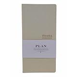 Undated Pocket Weekly Planner Schedule Organizer Agenda Year Month Week Plan A6 Notebooks (A6 Undated Planner Beige)