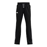 Under Armour Boys Brawler 2.0 Pants , Black (001)/White , Medium