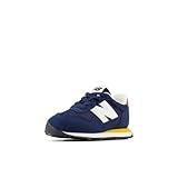 New Balance Kids 237 Bungee Sneaker, NB NAVY/VARSITY GOLD, 5.5 W Toddler (1-4 Years)