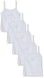 Hanes Girls Camisole, 100% Cotton Tagless Cami, Toddler Sizing, Multiple Packs & Colors Available Undershirts, Gray/Light Pink/White - 5 Pack, Large US