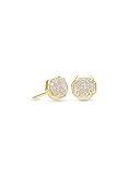 Kendra Scott Nola Stud Earrings for Women, Fashion Jewelry, Gold-Plated, Iridescent Drusy