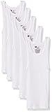 Hanes Boys' Tank Undershirt, EcoSmart Cotton Shirt, Multiple Packs Available, White, Medium