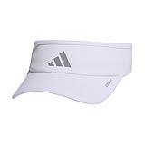 adidas Superlite, Sun Visor Hat for Women, Sport Performance, Outdoor Activities, White/Silver Metallic/3.0, One Size