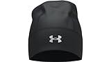 Under Armour Men's Storm Launch Beanie, (001) Black/Black/Reflective, One Size Fits Most