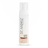 St Moriz Professional Medium Self Tanner Mousse - Sunless Instant Self Tanning Foam for a Deep, Natural Looking Fake Tan - With Aloe Vera & Vitamin E (6.76 fl oz)