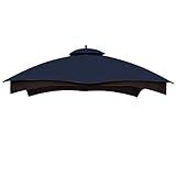 ABCCANOPY Gazebo Replacement Canopy Top for Lowe's Allen Roth #GF-12S004B-1, Navy Blue