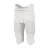 Russell Athletic Boys Integrated 7-Piece Pad Football Pant, White, XL