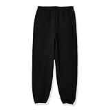 Hanes Boys' Big Eco Smart Pant, Black, Medium