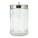 McKesson Sundry Glass Jar, Stainless Steel Lid, Unlabeled, 4 1/4 in x 7 in, 1 Count