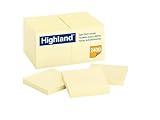 Highland Sticky Notes, 3 x 3 Inches, Yellow, Set of 24 (6549-24)