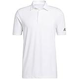 adidas mens Ultimate365 Solid Polo Golf Shirt, White, Medium US