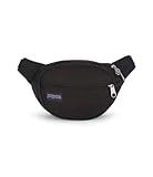 JanSport Fifth Avenue Fanny Pack Crossbody Bags for Women, Men - Stylish, Durable Waist Bag with Adjustable Belt, Main Zippered Pocket, Quick Stash Pocket, Travel Essentials, Black