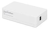 Manhattan 5 Port Fast Ethernet Switch – 10/100 Mbps - Computer Desktop Internet Networking Splitter LAN Hub Router, Unmanaged, Plug & Play, Fanless Quiet – 3 Yr Mfg Warranty - 560672