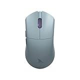 Darmoshark M3 Pro Wireless Gaming Mouse,Tri-Mode 2.4G/USB-C/Bluetooth Mouse Up to 26KDPI,PAW3395 Optical Sensor Lightweight 55g,8 programmable Button 500MAh Battery Life,Computer Mouse for Laptop-P