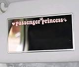 Passenger Princess Sticker Funny Car Stickers Decal Decor Truck Cute Car Accessories for Rearview Mirror Window JDM Vinyl Letter Decals for Men Women Girls Cute Queen - Pink