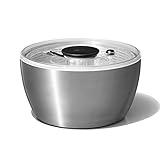 OXO Good Grips Stainless Steel Salad Spinner, 6.34 Qt.