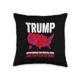 Election County Map 2024 Can You Hear Us Now? Throw Pillow