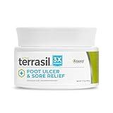 terrasil Foot Ulcer Cream & Sore Relief, Natural Relief & Fast Soothing Treatment, Healing Cream for Leg Ulcers & Sores. 3X Action (1.5 oz)