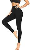 FULLSOFT High Waisted Leggings for Women No See-Through Tummy Control Yoga Pants Workout Leggings-Reg&Plus Size (Black, Large-X-Large(Plus Size 12-20))