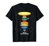Flat Earth Theory Space Astronomy Science Flat Solar System T-Shirt