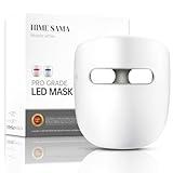 HIME SAMA Led Face Mask, Red Light Mask for Face, FSA/HSA Eligible, Infrared, Red & Blue Light Mask for Skin Care, Wrinkle Reduction, Wireless Face Mask. (Miracle MAX RB-030)