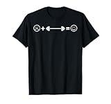 Weightlifting Strength Training Happy Face Barbell T-Shirt