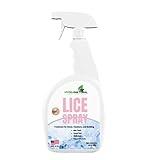 Hygea Natural Lice Spray for Home, Furniture, Bedding - Natural Treatment for Head Lice - Family Friendly and pet Safe - Stain and Scent Free