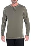 Legendary Whitetails Men's Maverick Slub Henley Shirt, Army, X-Large