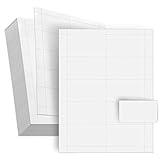 100 Pack Blank Business Card Paper for Printer, Inkjet and Laser Printable Sheets, 1000 Cards, 3.5 x 2 In, White