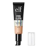 e.l.f. Camo CC Cream, Color Correcting Medium-To-Full Coverage Foundation with SPF 30, Light 210 N, 1.0 Oz (30g)