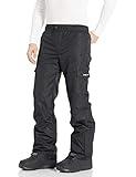 Arctix Men's Sentinel Pull Over Fleece-Lined Cargo Snow Pants, Black, Large/32" Inseam