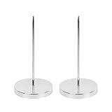 2PCS Bill Fork, Rod Paper Holder Spike, Stainless Steel Check Bill Holder, Memo Holder Spike
