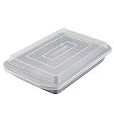 Farberware Nonstick Bakeware Baking Pan With Lid / Nonstick Cake Pan With Lid, Rectangle - 9 Inch x 13 Inch, Gray