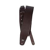 D'Addario Accessories Leather Guitar Strap - Guitar Accessories - Electric Guitar Strap, Acoustic Guitar Strap, Acoustic Electric Guitar Strap & Bass Guitar Strap - Classic - Brown