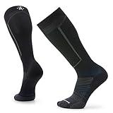 Smartwool Ski Targeted Cushion Merino Wool Over The Calf Socks For Men and Women, Black, Large