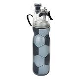 Sport Insulated Water Bottle - BPA-Free, Spray Cooling Bottle - Help You Cool Down Quickly & Quench Thirst, Sport & Bike Squeeze Bottle for Gym Cycling Running Climbing Hiking (Football)