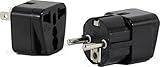 US to Vietnam/South Korea Travel Adapter Plug for USA/Universal to Asia Type E (C/F) & A AC Power Plugs Pack of 2